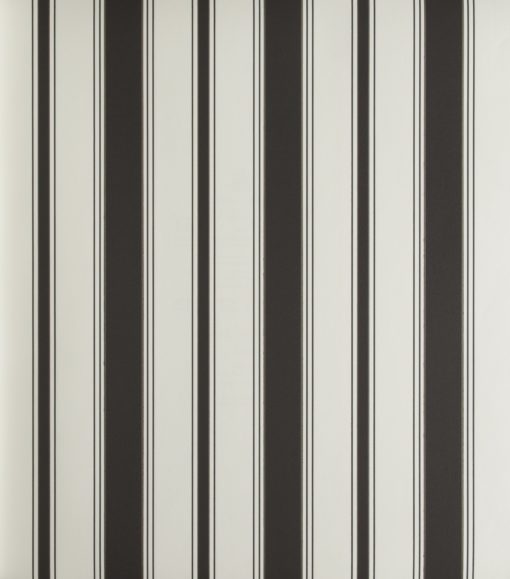 Tapeta Cole & Son Festival Stripes 96/1002 Cambridge Stripe biała w czarne pasy