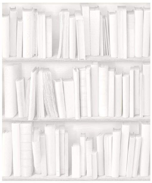 Tapeta Koziel 8888-18  Bibliothèque Contemporaine Blanche biała w książki
