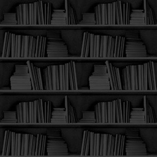 Tapeta Mineheart bookshelf black czarna książki