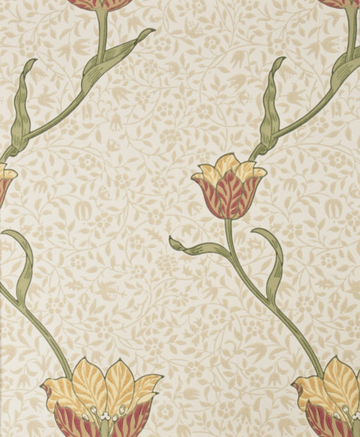 Tapeta Morris and Co. Archive Wallpapers 210392 Garden Tulip Russte/Lichen
