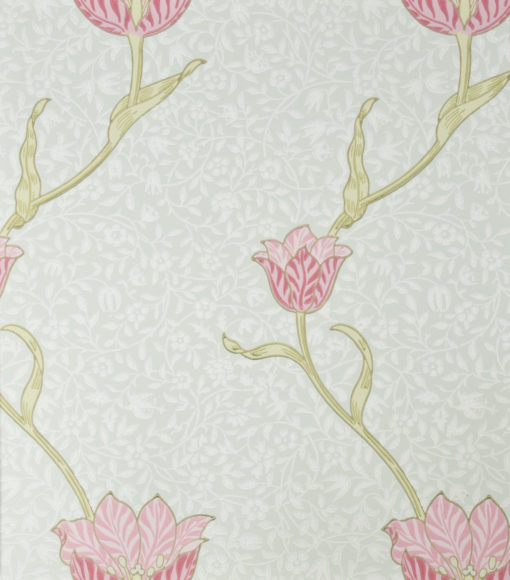 Tapeta Morris and Co. Archive Wallpapers 210394 Garden Tulip Porcelain/Pink