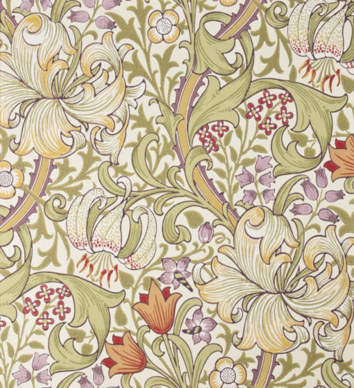 Tapeta Morris and Co. Archive Wallpapers 210399 Golden Lily Olive/Russet