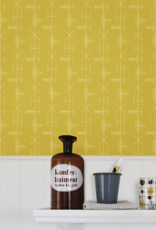 Tapeta Minimoderns Transmission Mustard