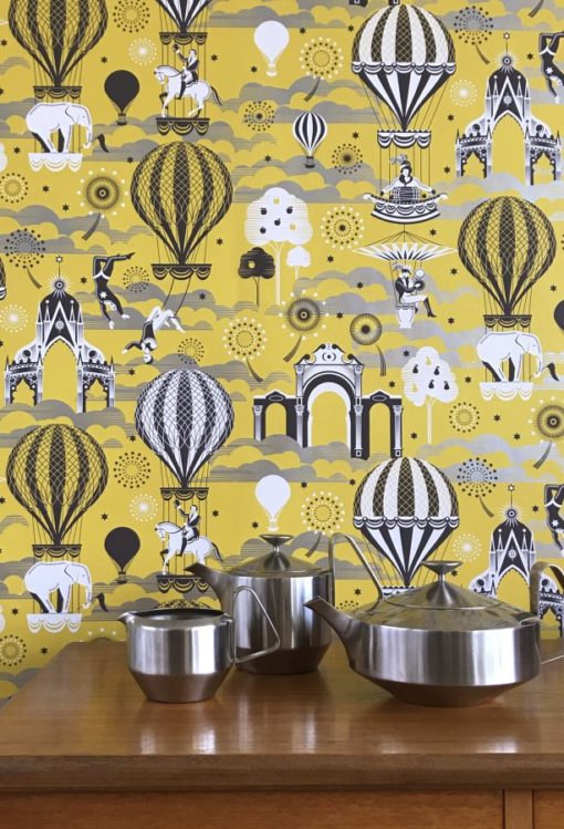 Tapeta Minimoderns Pleasure Garden Mustard & Silver