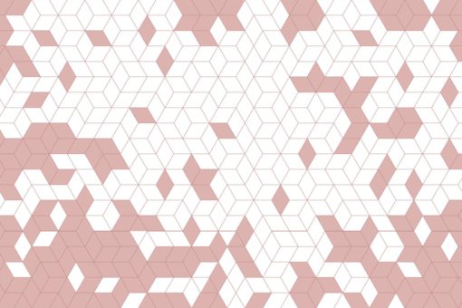 Fototapeta Wallart Shapes Fusion Pink różowa mozaika