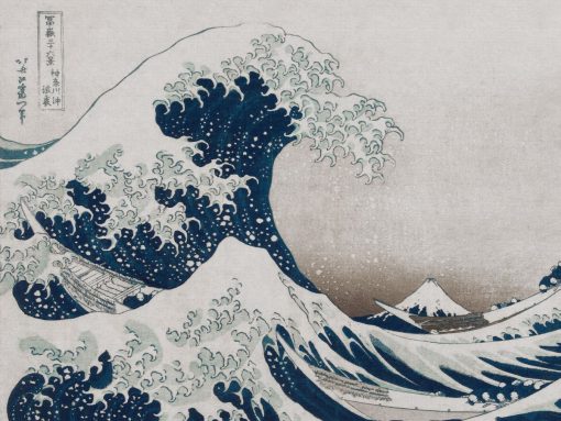 Fototapeta Wallart Hokusai granatowa fala