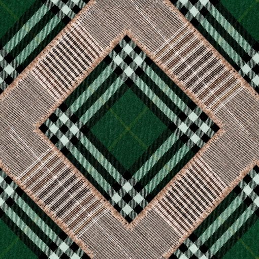 Tapeta Mindthegap Checkered Patchwork British Green WP 20389