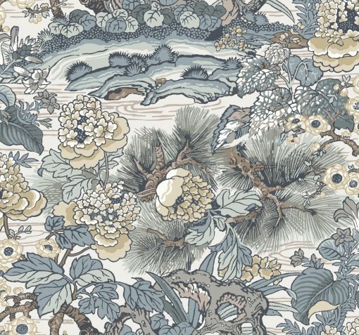 Tapeta York Wallcoverings Conservatory CY1543 Dynasty Floral Branch beżowa chinoiserie