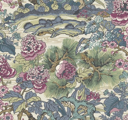 Tapeta York Wallcoverings Conservatory CY1545 Dynasty Floral Branch beżowa chinoiserie