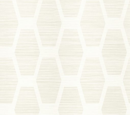 Tapeta York Wallcoverings Conservatory CY1571 Congas Stripe beżowa grasscloth