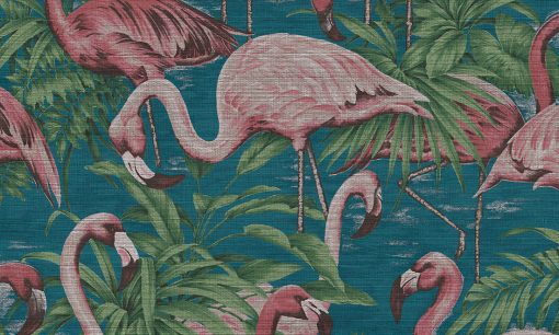 Tapeta Arte Curiosa 31541 Flamingo turkusowa flamingi