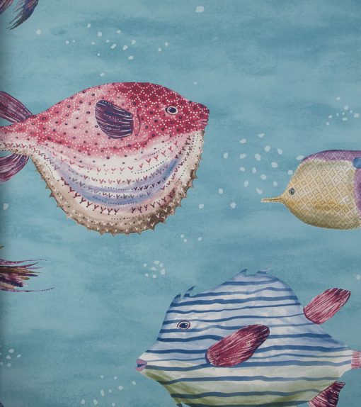 Tapeta Wallquest Daisy Bennett Anthology Resource db10222 Oceanna niebieska ryby