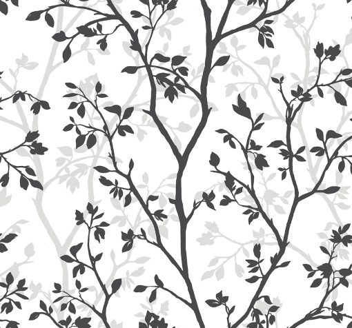 Tapeta Wallquest Daisy Bennett Woodlands Resource JB20900 Westbury biała czarne gałęzie