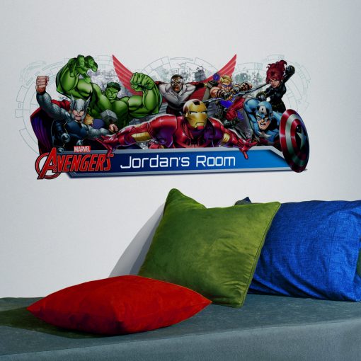 Naklejka na ścianę RoomMates  RMK2240GM kolorowa marvel avengers