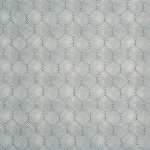 Tkanina Prestigious Textiles Grand Botanical 8687/047 Arbour Porcelain błękitna wzory geometryczne