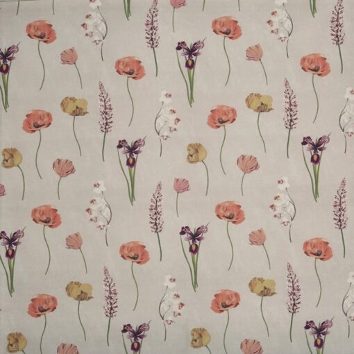 Tkanina Prestigious Textiles Grand Botanical 8689/252 Flower Press Peach Blossom różowa kwiaty