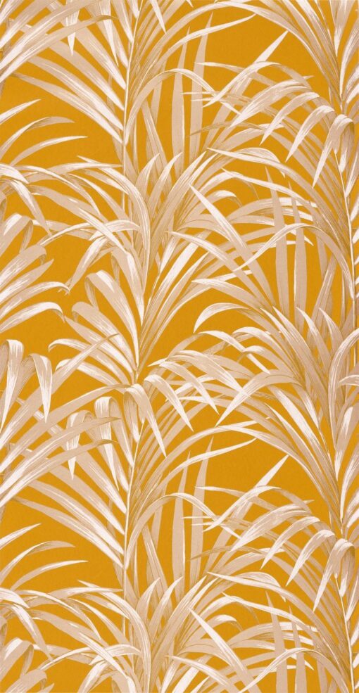 Tapeta Casadeco 1930 28922318 Fougeres żółta złote liście palmy