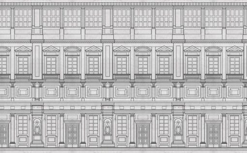 Fototapeta Skinwall  Uffizi Palace szara architektura