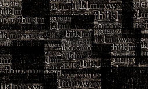 Fototapeta Skinwal Typography 74 A graficzna w litery