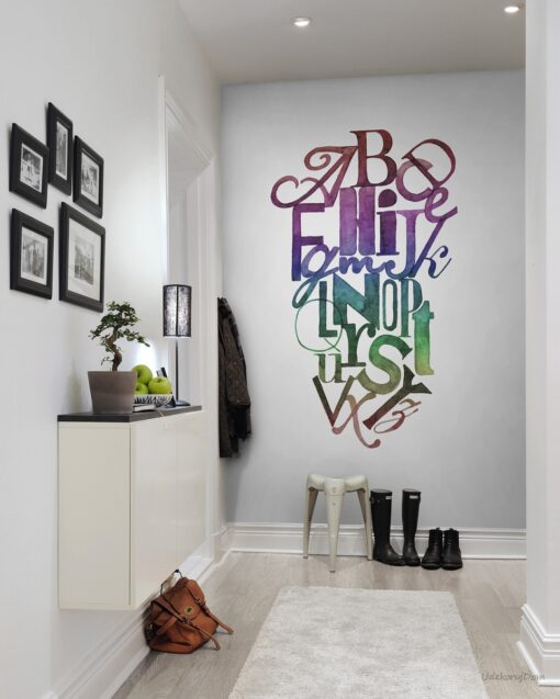 Fototapeta Rebel Walls Ink Letters  rainbow R12492 litery