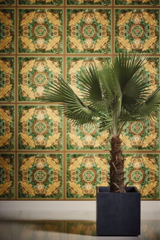 Tapeta AS Creation Versace V 38703-3 liście palmy ornament