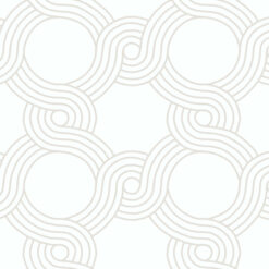 Tapeta York Wallcoverings Geometric GM7592 biała beżowa plecionka