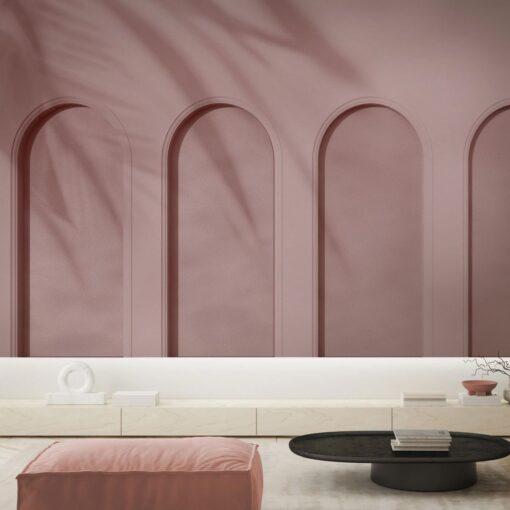 Fototapeta Wallart Libra Pink 3d architektura
