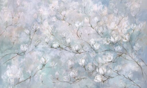 Tapeta Wonderwall Mood 35 0719 03 kwiaty Magnolia błękitna