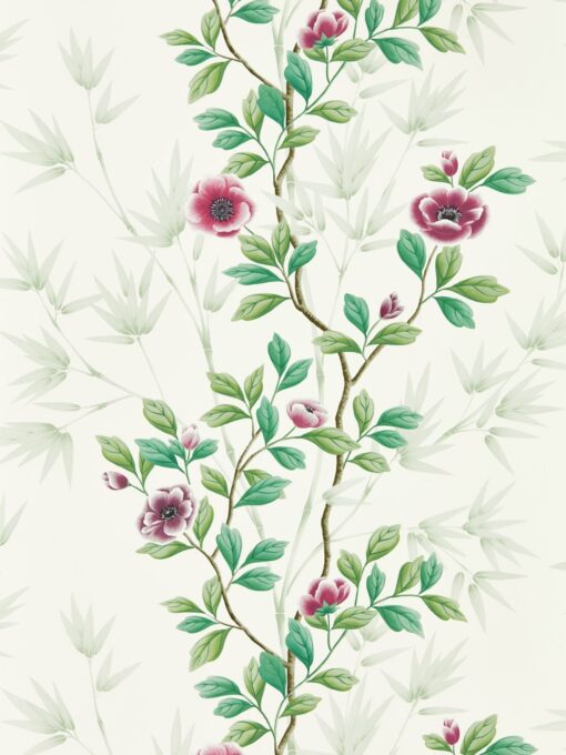 Tapeta Harlequin Diane Hill 112899 Lady Alford Fig Blossom biała kwiaty
