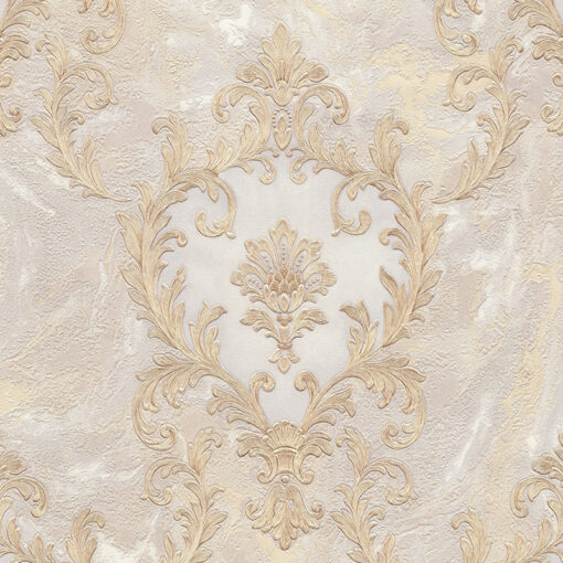 Tapeta glamour  złoty ornament 83602 Decor & Decori Carrara Best