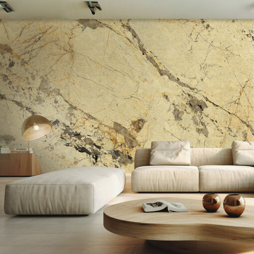 Fototapeta imitacja marmuru złota 85654 Decor & Decori Carrara Best