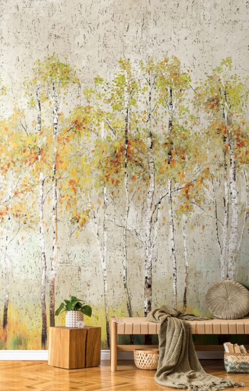 Fototapeta Wallquest Daisy Bennett Mural Collection DB31006M Aspen Tree Mural drzewa