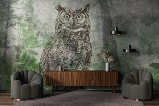Tapeta sowa las Walltime  1208w1 Forest Owl