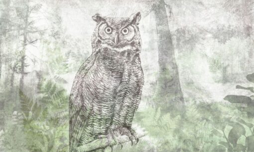 Tapeta sowa las Walltime  1208w4 Forest Owl