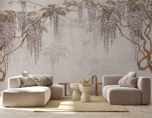 Tapeta wisteria Walltime Glicine 1306w1