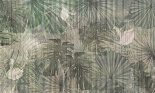 Tapeta liście palmy Walltime Deep Tropical 1313w2