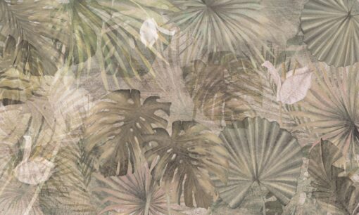Tapeta liście palmy Walltime Deep Tropical 1313w5