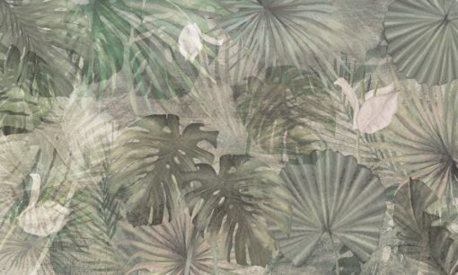 Tapeta liście palmy Walltime Deep Tropical 1313w6