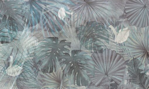 Tapeta liście palmy Walltime Deep Tropical 1313w8