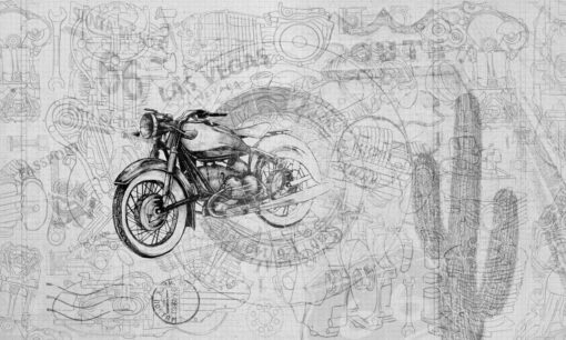 Tapeta vintage motocykl Walltime Easy Rider 1502w2