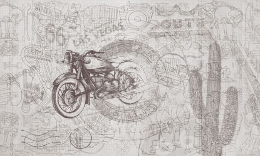 Tapeta vintage motocykl Walltime Easy Rider 1502w3