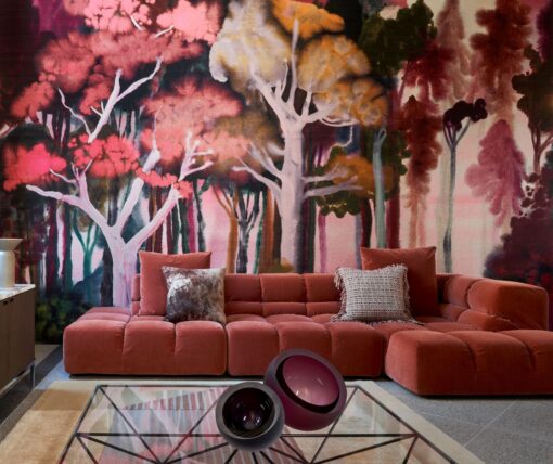 salon kolorowa Fototapeta drzewa figowe Arte Alaya 11530 Banyan Red Blossom